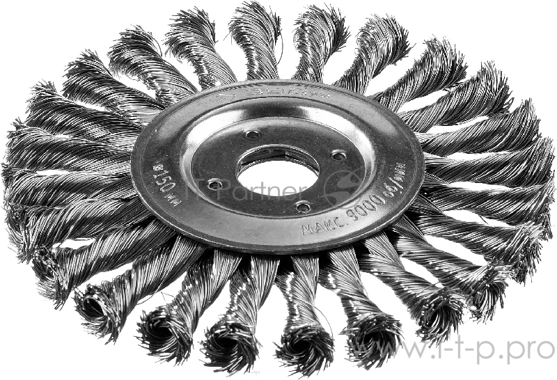 Кордщетка ЗУБР 35190-150_z02 дисковая для ушм плетеные пучки стальной проволоки 0.5мм 150х22мм