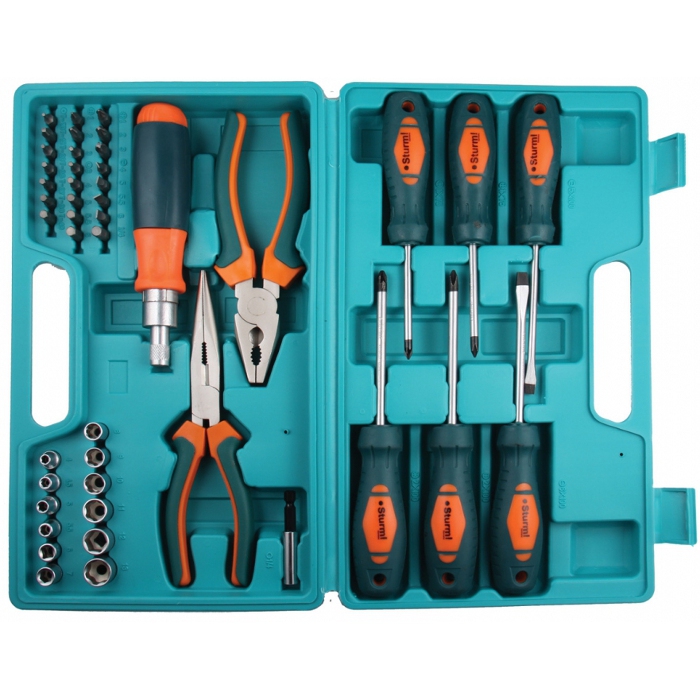 Набор отверток STURM! 1040-02-SS7 (ХРОМ-ВАНАДИЙ) и ГОЛОВОК (ВЫСОКОКАчСТАЛЬ)