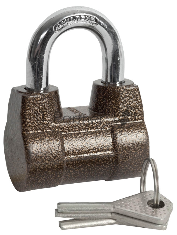 Зубр Замок навесной МАСТЕР облегченный, дисковый механизм секрета, ключ 7 PIN, дужка d-10мм, 60мм 3720-4_z01