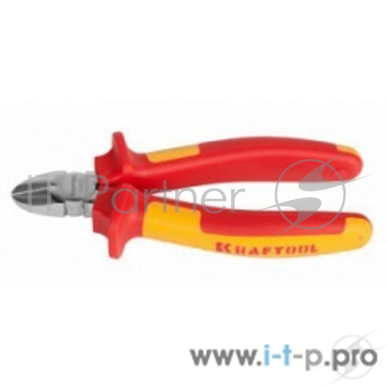 Плоскогубцы Бокорезы KRAFTOOL ELECTRO-KRAFT(2202-5-16_z01), Cr-Mo сталь, двухкомпонентная рукоятка, хромированное покрытие, 160мм