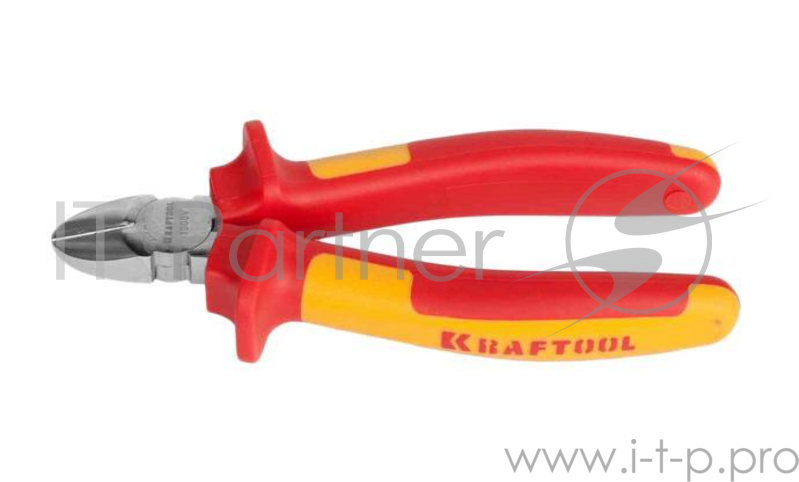 Плоскогубцы Бокорезы KRAFTOOL ELECTRO-KRAFT(2202-5-16_z01), Cr-Mo сталь, двухкомпонентная рукоятка, хромированное покрытие, 160мм