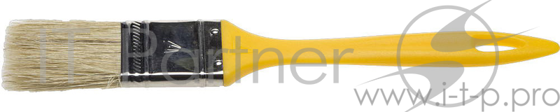 Кисть плоская STAYER UNIVERSAL-MASTER, светлая натуральная щетина, пластмассовая ручка, 20мм0107-20_z01