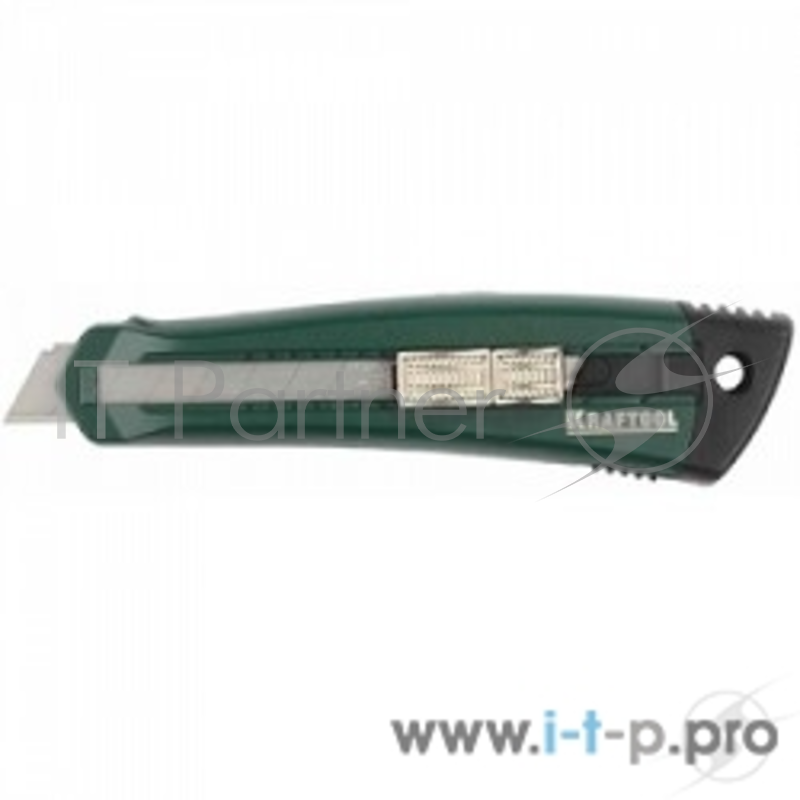Штукатурно -малярный инструмент Нож KRAFTOOL PRO с сегментированным лезвием Solingen, металлический корпус, кассета с 3 лезвиями, 18 мм 09195_z01