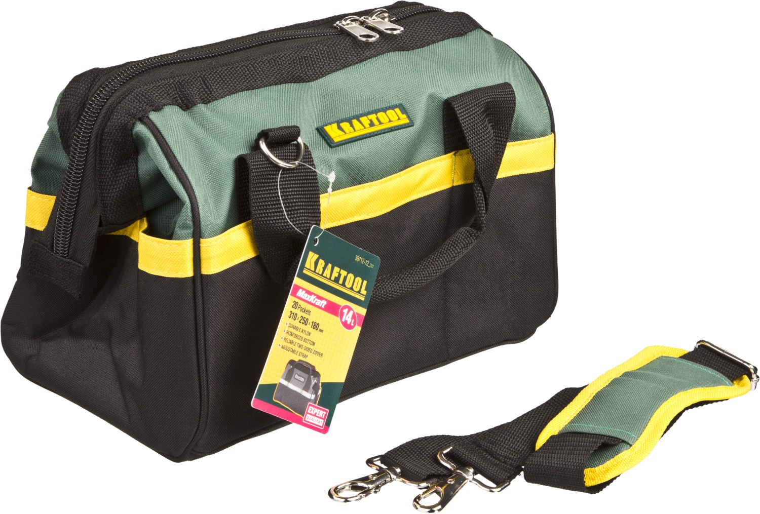 Ручной инструмент Сумка KRAFTOOL для инструмента, 20 карманов, 12 38712-12_z01