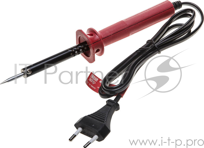 Паяльник ЗУБР 55400-25_z01 электро мастер с пласт.руч. и долговечным жалом форма конус 25Вт