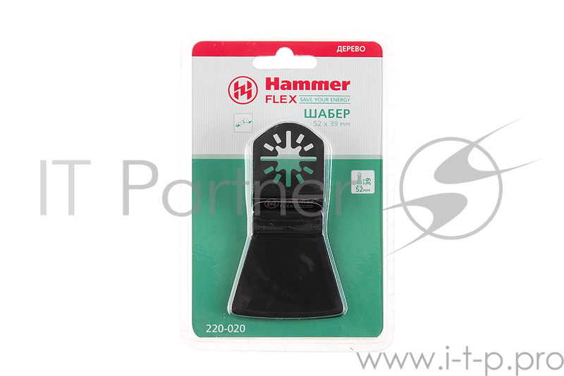 Полотно для МФИ Hammer Flex 220-020 MF-AC 020 шабер, 52x39мм, раствор/клей/дерево