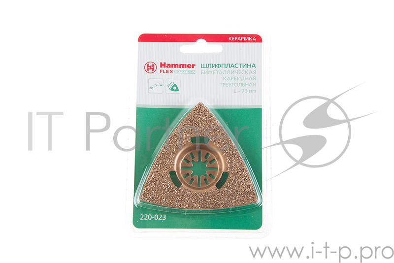 Полотно для МФИ Hammer Flex 220-023 MF-AC 023 шлифпластина треугольная, 79мм, керамика