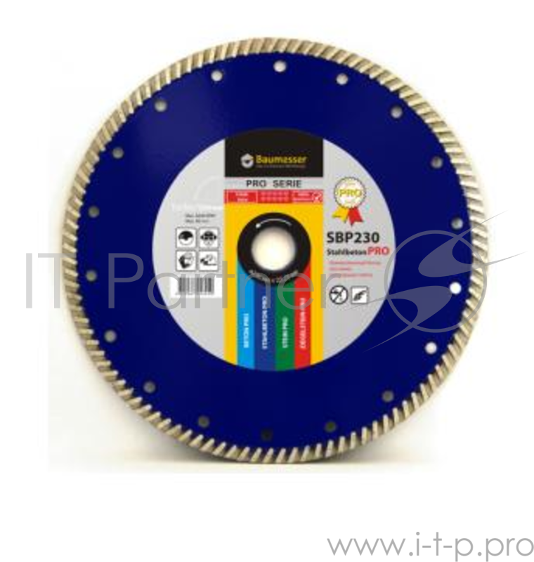 Диск алм. BAUMESSER Turbo Stahlbeton PRO 261398 125 Х 22 турбо