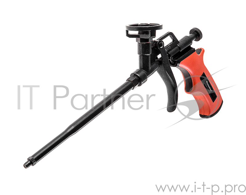 Пистолет для монтажной пены Hammer Flex 601-042 185мм 290г прорезиненная рукоятка тефлон