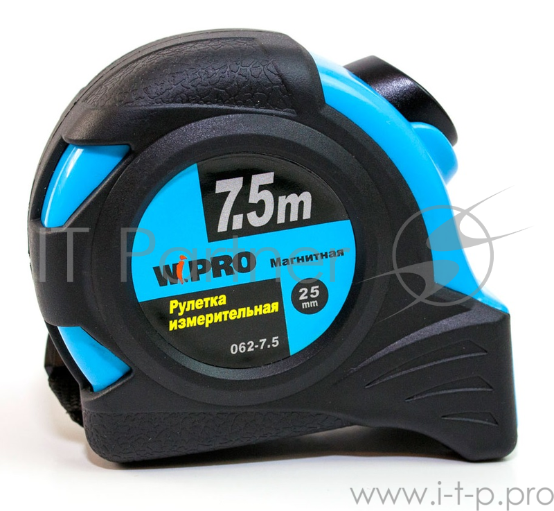 Рулетка WIPRO 062-7,5 автостоп 7.5мх25мм