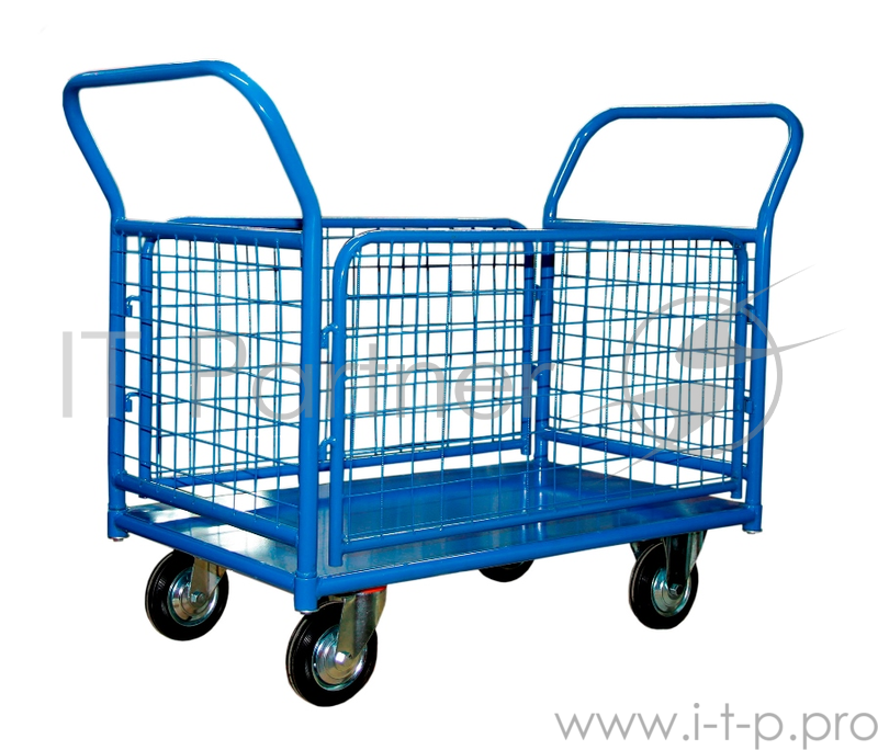 Тележка СТЕЛЛА КПО-500 С борт-сетка 200-К платформенная 4 колеса
