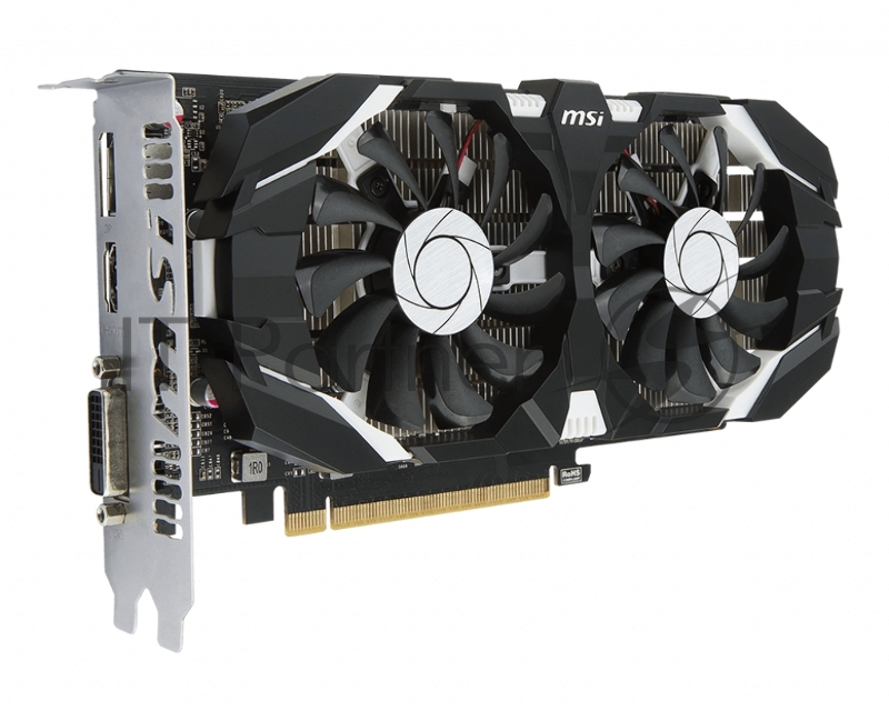 Видеокарта MSI GTX1050TI OC 4Gb GDDR5 128bit DP, DVI-D, HDMI (GTX 1050 TI 4GT OC) RTL