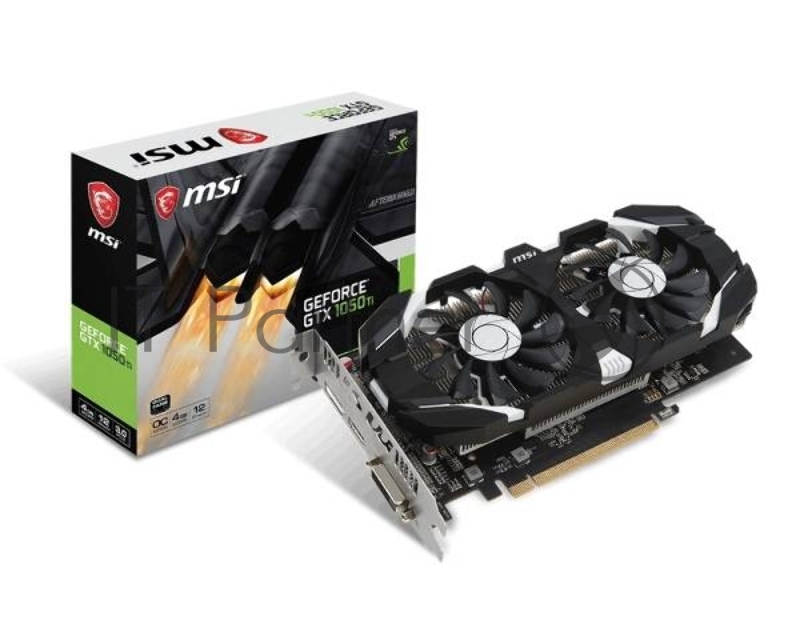 Видеокарта MSI GTX1050TI OC 4Gb GDDR5 128bit DP, DVI-D, HDMI (GTX 1050 TI 4GT OC) RTL