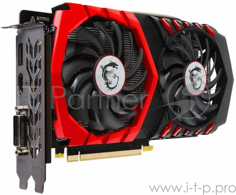 Видеокарта MSI GTX 1050 Ti GAMING X 4G nVidia GTX1050TI 4096Mb 128bit GDDR5 1354/7008 DVIx1/HDMIx1/DP RTL