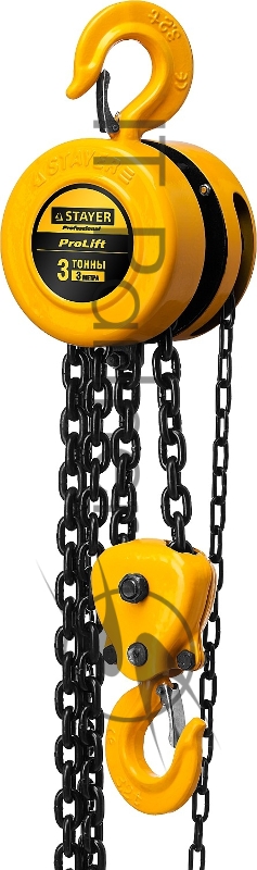 Таль механическая STAYER PROLift 4308-3 цепная шестеренная 3т / 3м
