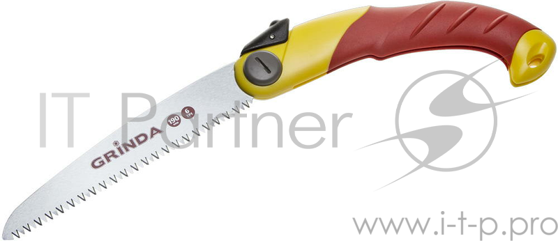 Ножовка GRINDA 8-151881_z01 садовая шаг зуба 4.0мм 6 tpi длина полотна 190мм 3-d заточка складная