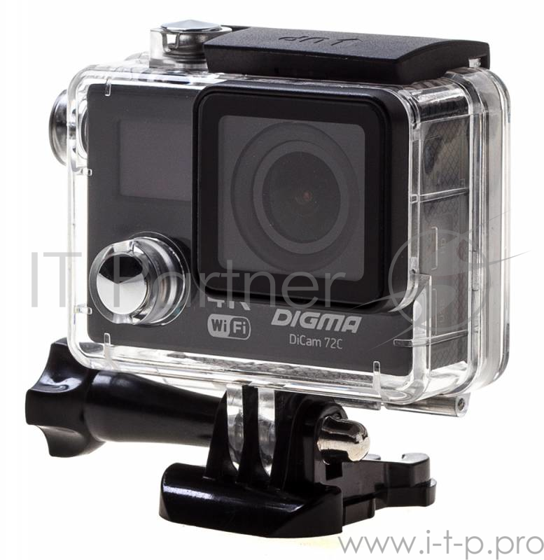 Экшн-камера Digma DiCam 72C черный