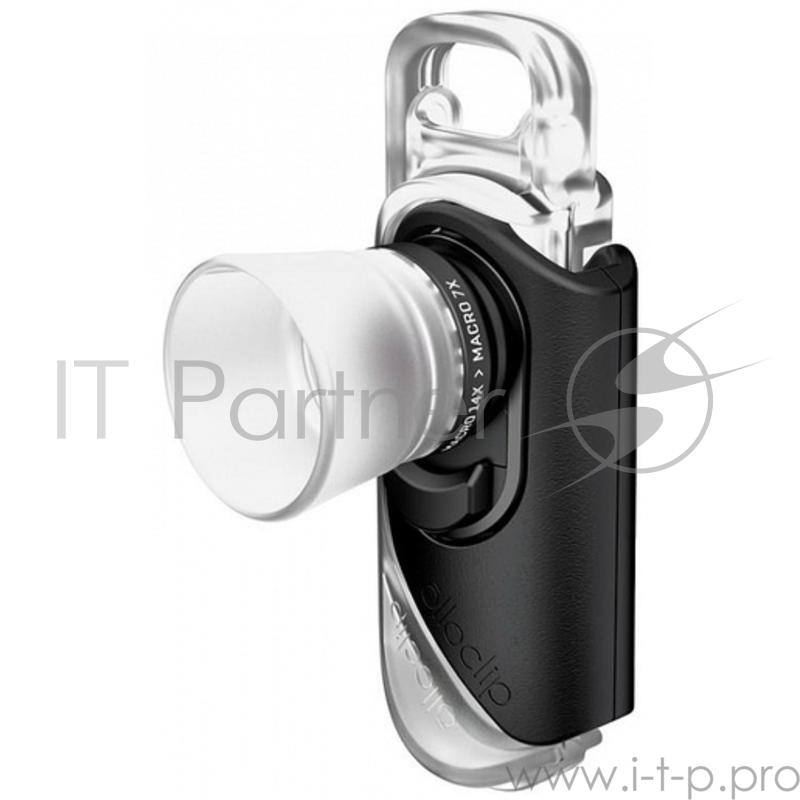 Объектив Olloclip Macro 7x + Macro 14x для iPhone 8/7, 8/7 Plus. Цвет: линза черный, крепление черный.