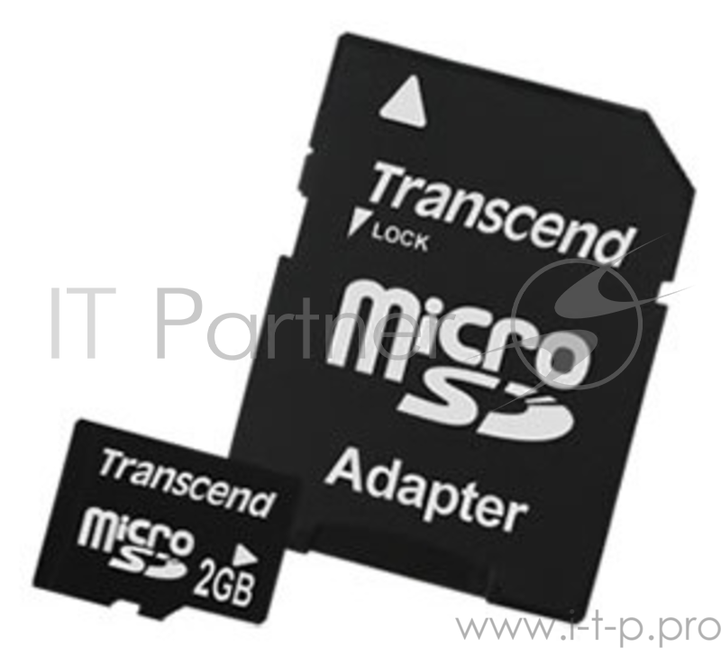 Карта памяти Micro SecureDigital 2Gb Transcend TS2GUSD {SD adapter}