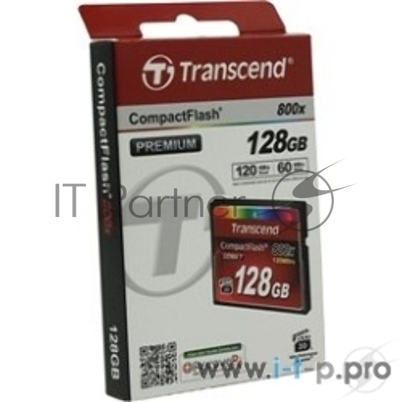 Карта памяти Compact Flash 128Gb Transcend, High Speed (TS128GCF800) 800-x