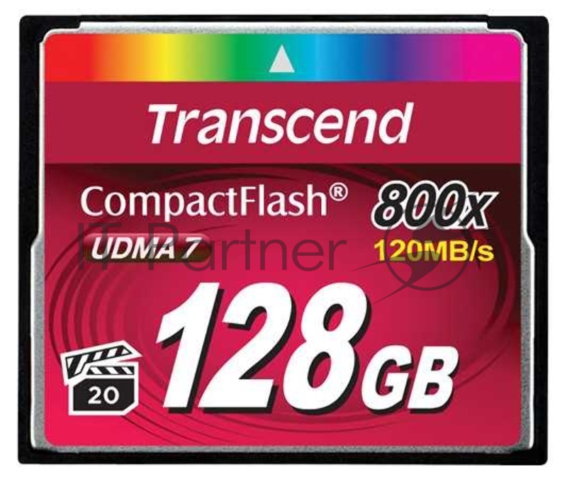 Карта памяти Compact Flash 128Gb Transcend, High Speed (TS128GCF800) 800-x