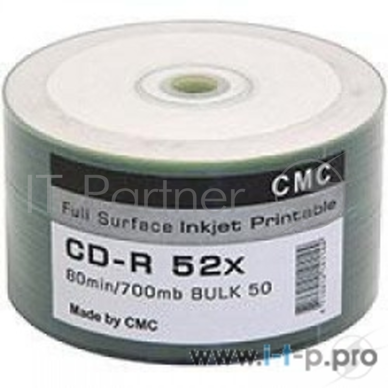 Диск Диски CMC CD-R 80 52x Bulk/50 Full Ink Print