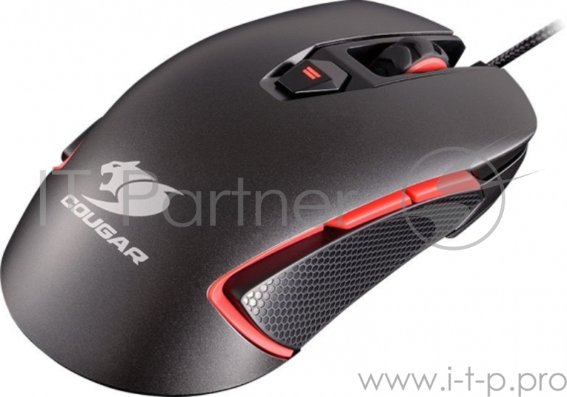 Мышь Cougar 400M Iron Grey игровая, 4000DPI, регулировка DPI, механизм Omron, 8 прогр.клавиш, встроен.память, RGB подсветка (16млн цветов) Мышь Cougar 400M Iron Grey игровая, 4000DPI, регулировка DPI, механизм Omron, 8 прогр.клавиш, встроен.память, R