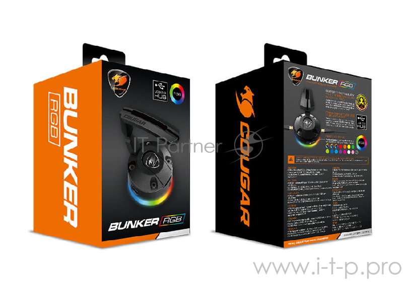 Держатель для провода мыши Cougar Bunker RGB (подсветка, 2 x USB)