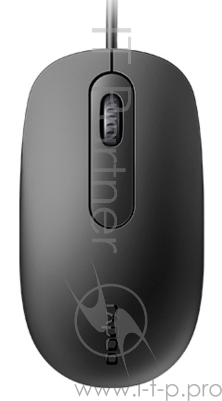Мышь Rapoo N200 черный оптическая (1600dpi) USB (2but)
