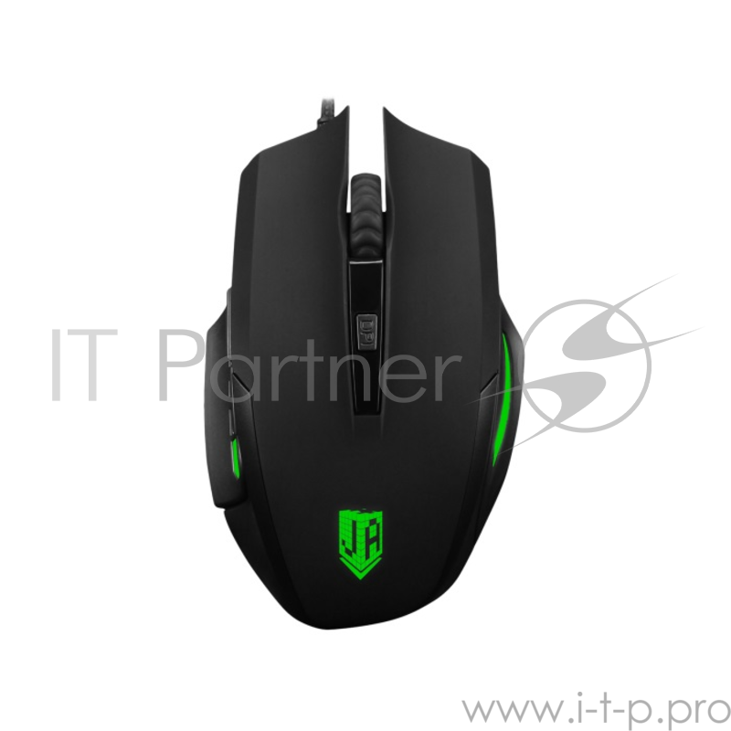 Проводная мышь Jet.A Comfort OM-U54 LED чёрная (800/1200/1600/2400dpi, 5 кнопок, LED-подсветка, USB)