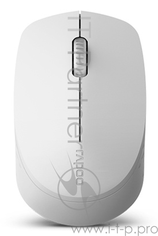 Мышь Rapoo M100 светло-серый оптическая (1300dpi) silent беспроводная BT/Radio USB (2but)