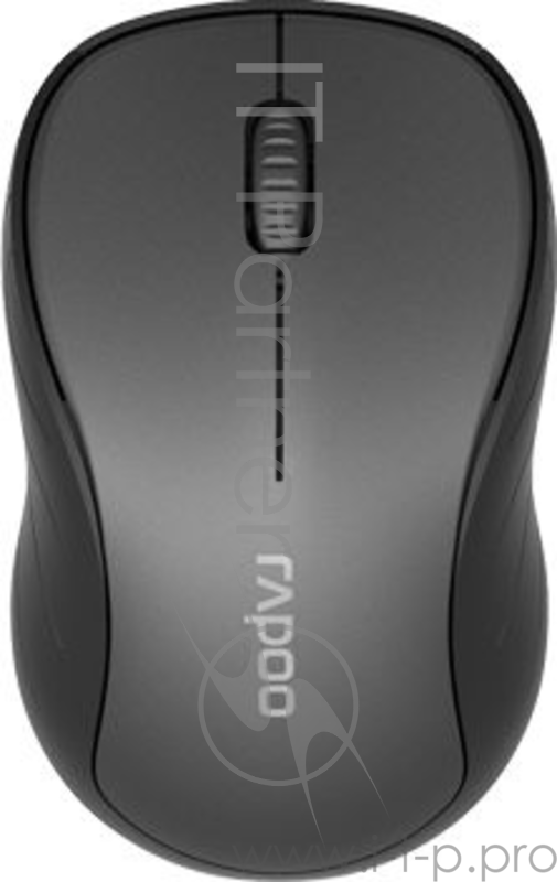 Мышь Rapoo M260 темно-серый оптическая (1300dpi) silent беспроводная BT/Radio USB (2but)