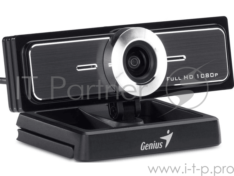 Цифровая камера Genius WideCam F100, Камера д/видеоконференций, max. 1920x1080, USB 2.0, встроенный микрофон, градус обзора - 120, Full HD 1080p (12M, Colour box