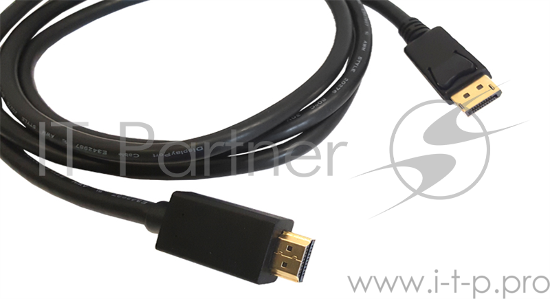 Кабель Kramer C-DPM/HM-6 DisplayPort-HDMI (Вилка - Вилка), 1,8 м