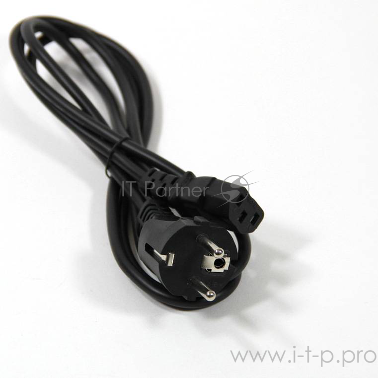 Кабель Telecom Кабель (TP021-IEC320-C13/SHM-1.8-BK) компьютер - розетка 220V <1.8м> (Европейский стандарт) 6926123461327