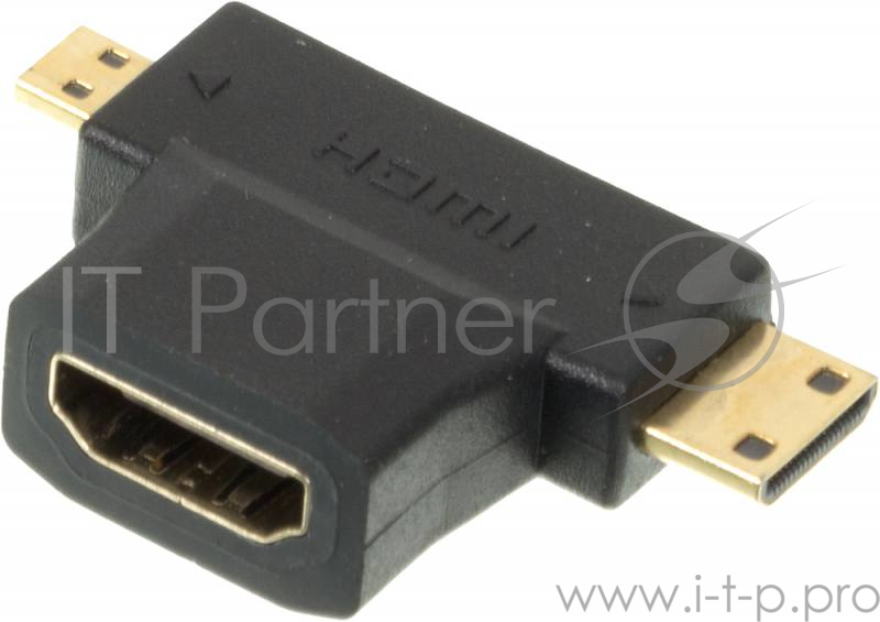 Переходник HDMI + Mini HDMI (Male) HDMImicro (m)/HDMI19 (f)