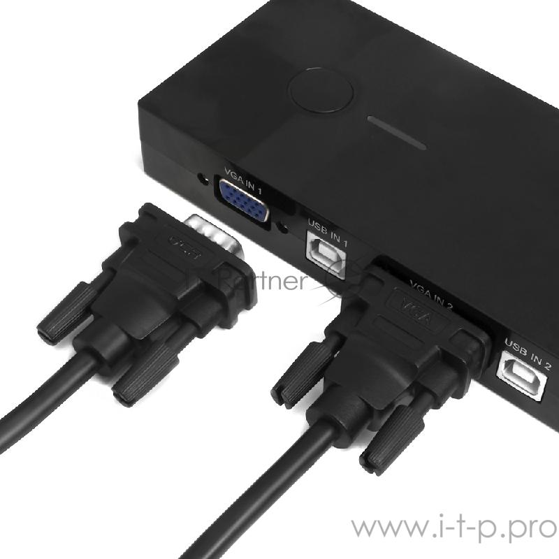 Кабель Greenconnect SVGA 1.0м чёрный, OD6.0mm, 15M / 15M Premium, 28/28 AWG, двойной экран, 33-050610