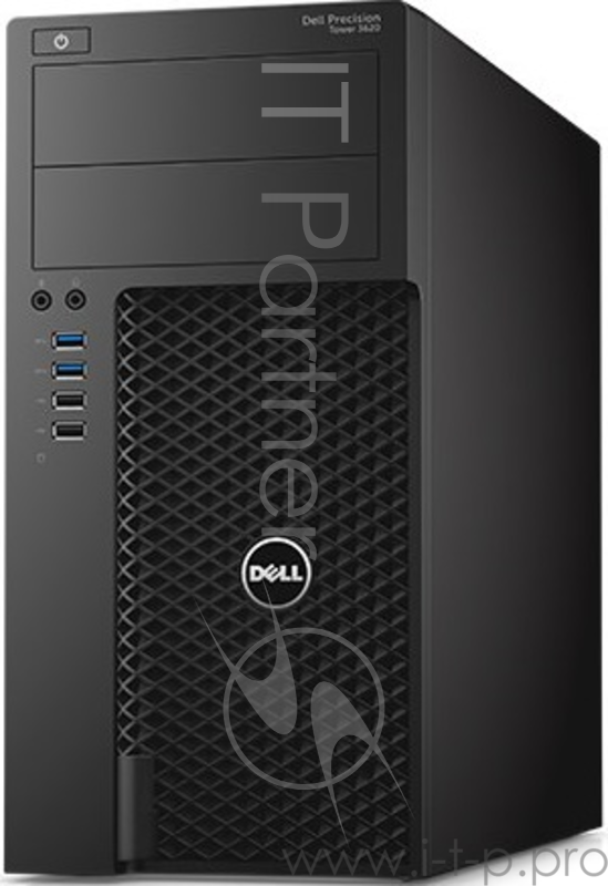 Персональный компьютер DELL Precision 3620 MT Core i7-6700 (3,4GHz) 8GB (2x4GB) DDR4 2TB (7200 rpm) Intel HD 530 vPro, TPM 365W W10 Pro 3 years NBD