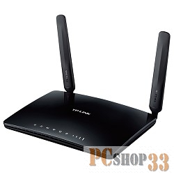 Сетевое оборудование TP-Link Archer MR200 (AC750) Маршрутизато,двухдиапазонный, 4G LTE, (433Мбит/с на 5 ГГц + 300Мбит/с на 2,4 ГГц) 2T2R, 3 порта 100 Мбит/с, 1 порт WAN 100 Мбит/с, 1 слот для SIM-карты