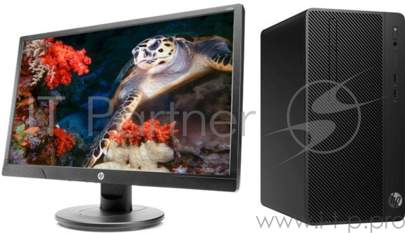 ПК+Монитор HP Bundle 290 G2 MT Core i3-8100,4GB,500GB,DVD-RW,usb kbd/mouse,DOS,1-1-1 Wty + HP Monitor V214.7in