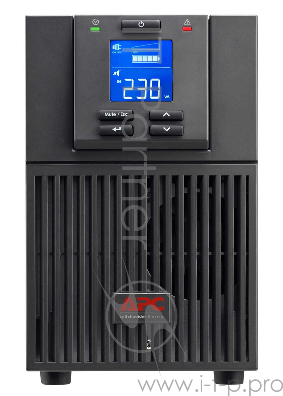Источник бесперебойного питания APC Easy UPS, On-Line, 2000VA / 1600W, Tower, IEC, LCD, USB