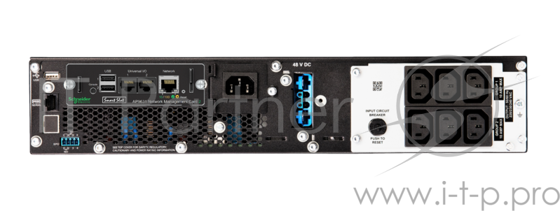 Источник бесперебойного питания APC Smart-UPS SRT SRT1500RMXLI-NC 1500Вт 1500ВА черный/черный