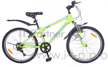 Велосипед Torrent Magic (рама сталь 13, горный, 7 скоростей, колеса 24д.) (24 / 13 / Матовый зеленый)