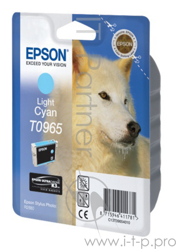 Расходные материалы EPSON C13T09654010 Epson картридж для R2880 (Light Cyan) (cons ink)