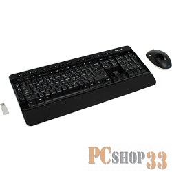 Комплект клавиатура + мышь Microsoft Wireless 3050 Desktop PP3-00018, беспров., черный (USB)