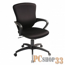 Офисное кресло или стул Бюрократ CH-818AXSN-Low/15-21 кресло (низкая спинка черный 15-21)