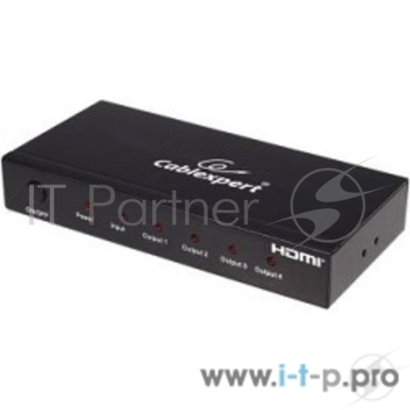 Разветвитель Gembird DSP-4PH4-02 Разветвитель HDMI Cablexpert, HD19F/4x19F, 1 компьютер = 4 монитора, Full-HD, 3D, 1.4v