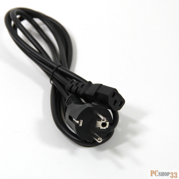 Кабель Telecom Кабель (TP021-IEC320-C13/SHM-1.8-BK) компьютер - розетка 220V 1.8м (Европейский стандарт) 6926123461327