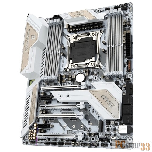 Материнская плата MSI X299 TOMAHAWK ARCTIC RTL {LGA2066, X299, 8*DDR4, 128GB, 4xPCI-E+GbLAN SATA RAID ATX} 911-7B05-005