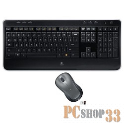 Комплект клавиатура + мышь Logitech MK520 Wireless Combo 920-002600, беспров., черный (USB)